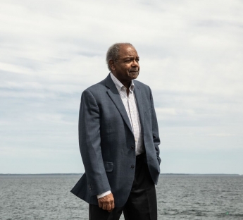 Eddie Brown at the seaside